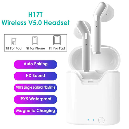 IPX5 Waterproof Wireless 5.0 TWS Earbuds