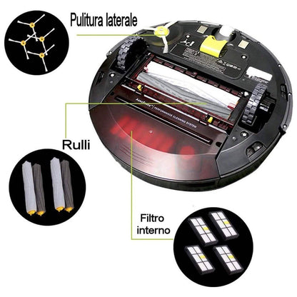 iRobot Roomba 805 Cleaning Vacuum Robot with Dual Virtual Wall Barriers and Bonus Filter (Refurbished)