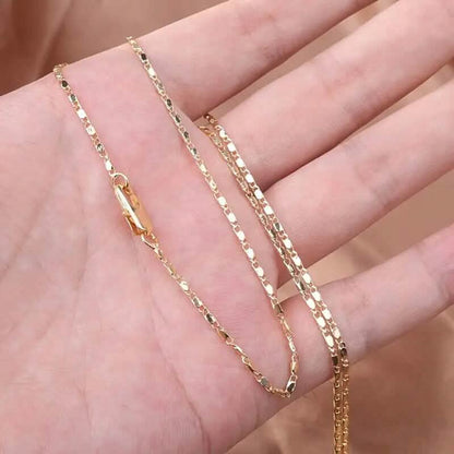 Italian 18K Gold Plated Punk Chain Necklace
