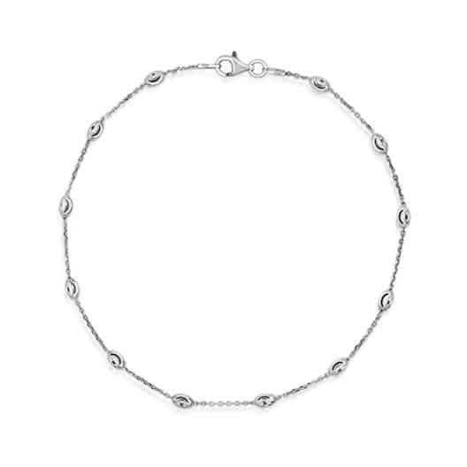 Italian Sterling Silver 10" Anklets