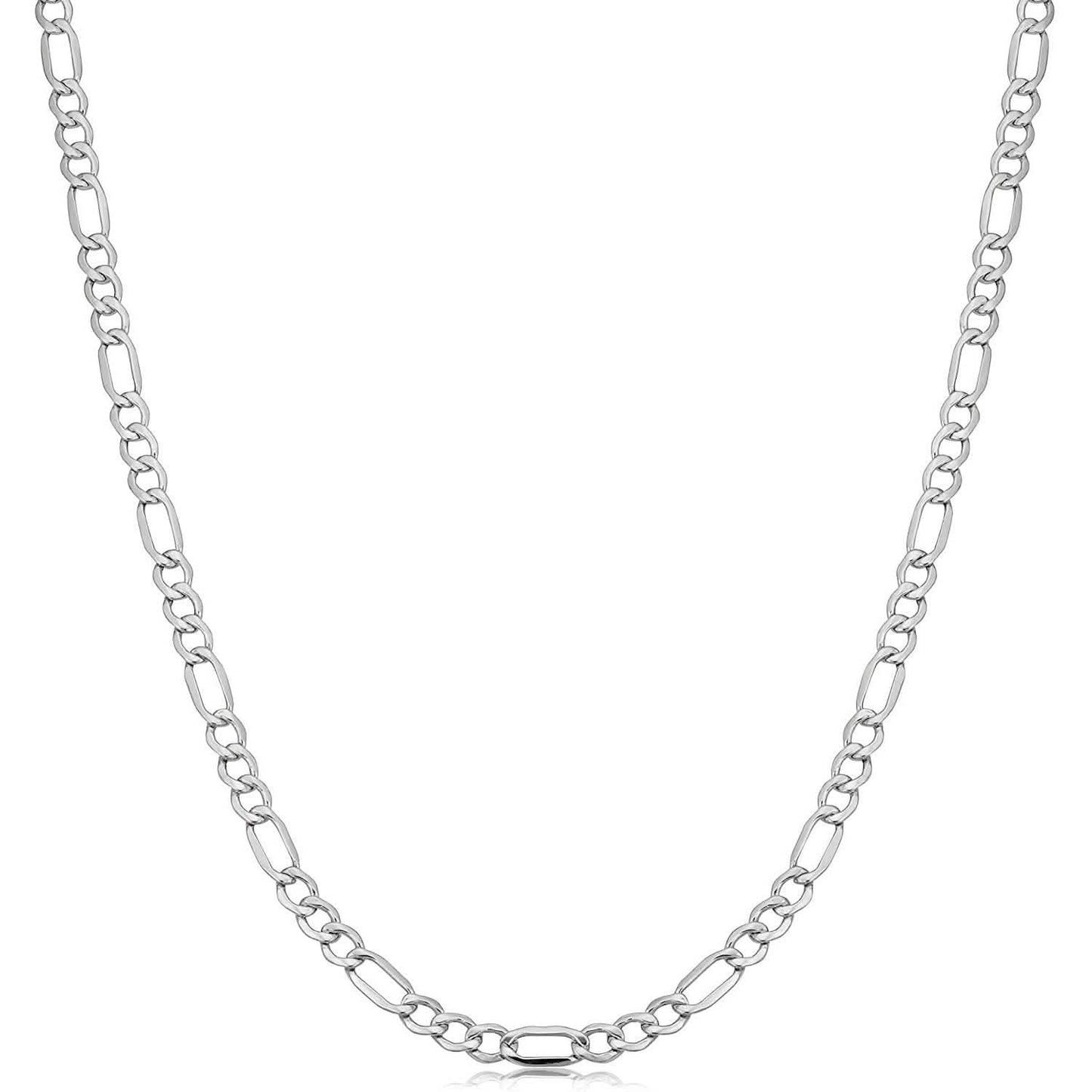 Italian Sterling Silver 3.5MM Figaro Chain