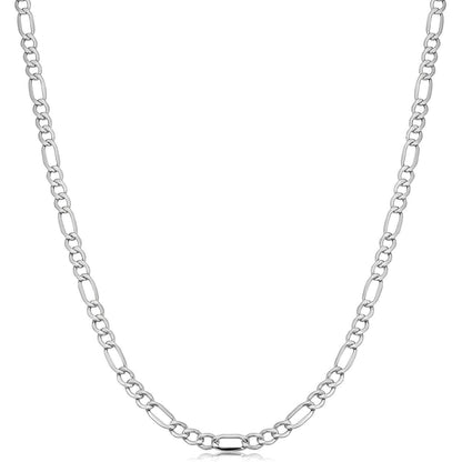 Italian Sterling Silver 3.5MM Figaro Chain