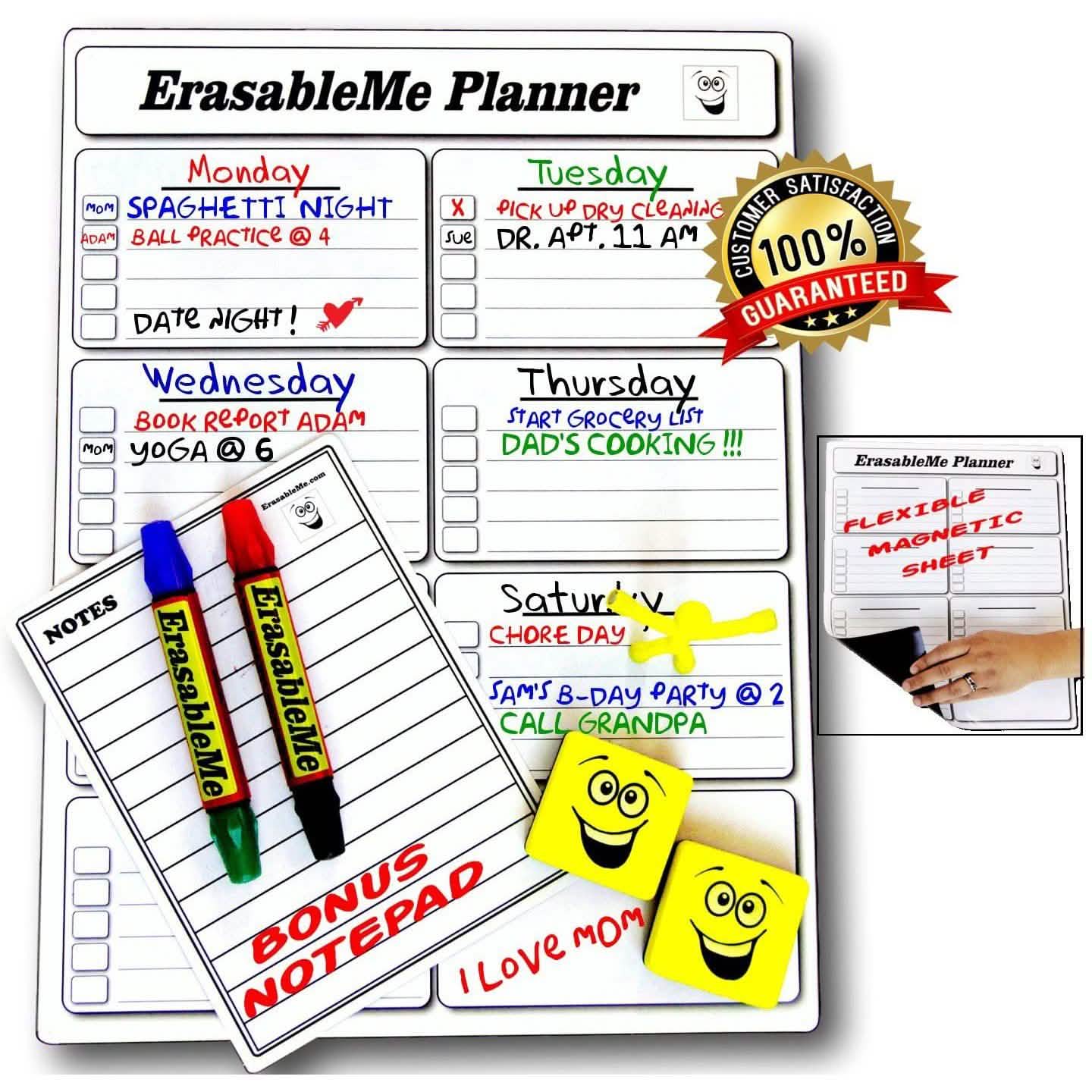 ItemMax Magnetic Dry Erase Calendar for Refrigerator