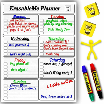 ItemMax Magnetic Dry Erase Calendar for Refrigerator