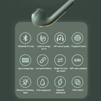 J18 TWS Bluetooth Earphone Stereo True Wireless Headset Earbuds