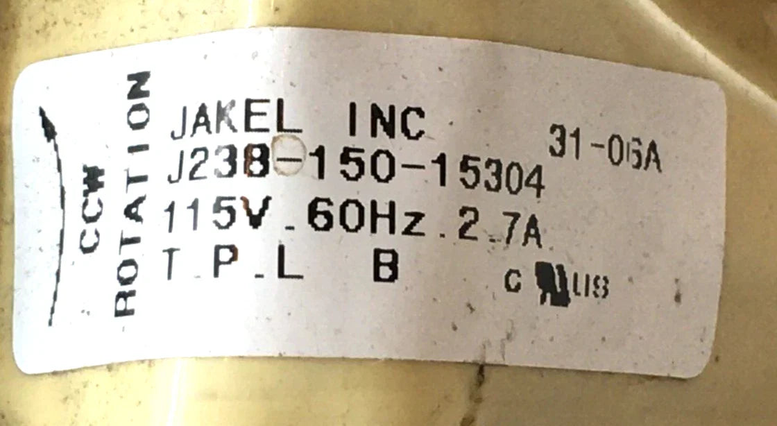 JAKEL J238-150-15304 119410-00 Inducer Blower Motor 115V (Refurbed)
