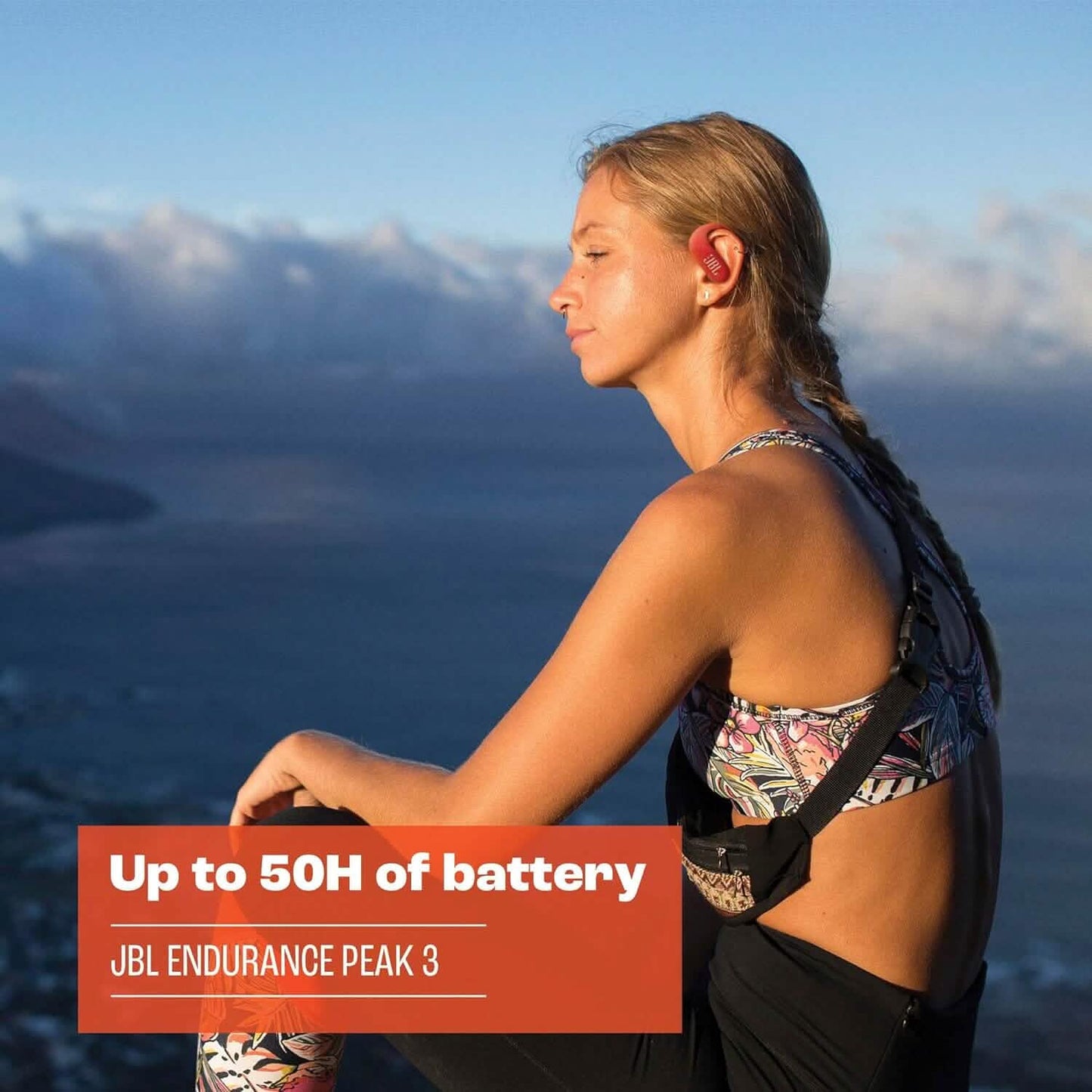 JBL - Endurance Peak 3 Dust and Waterproof True Wireless Active Earbuds