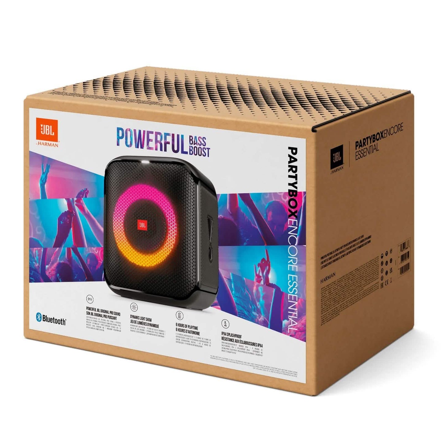 JBL Partybox Encore Essential 100W Sound Built-in Dynamic Light Show Splash Proof