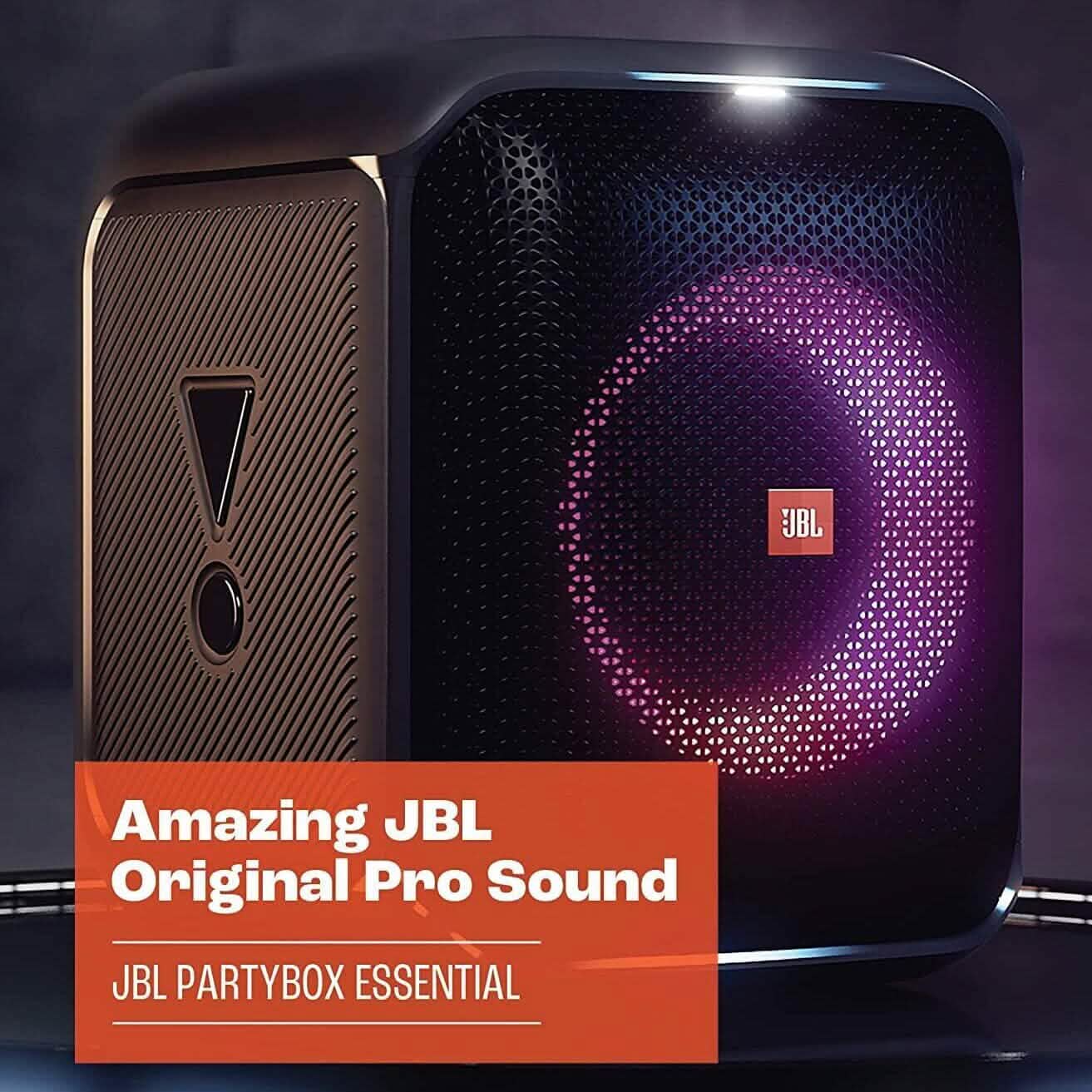 JBL Partybox Encore Essential 100W Sound Built-in Dynamic Light Show Splash Proof