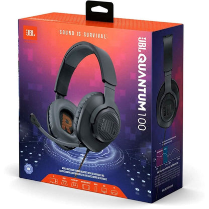 JBL Quantum 100 - Wired Over-Ear Gaming Headphones