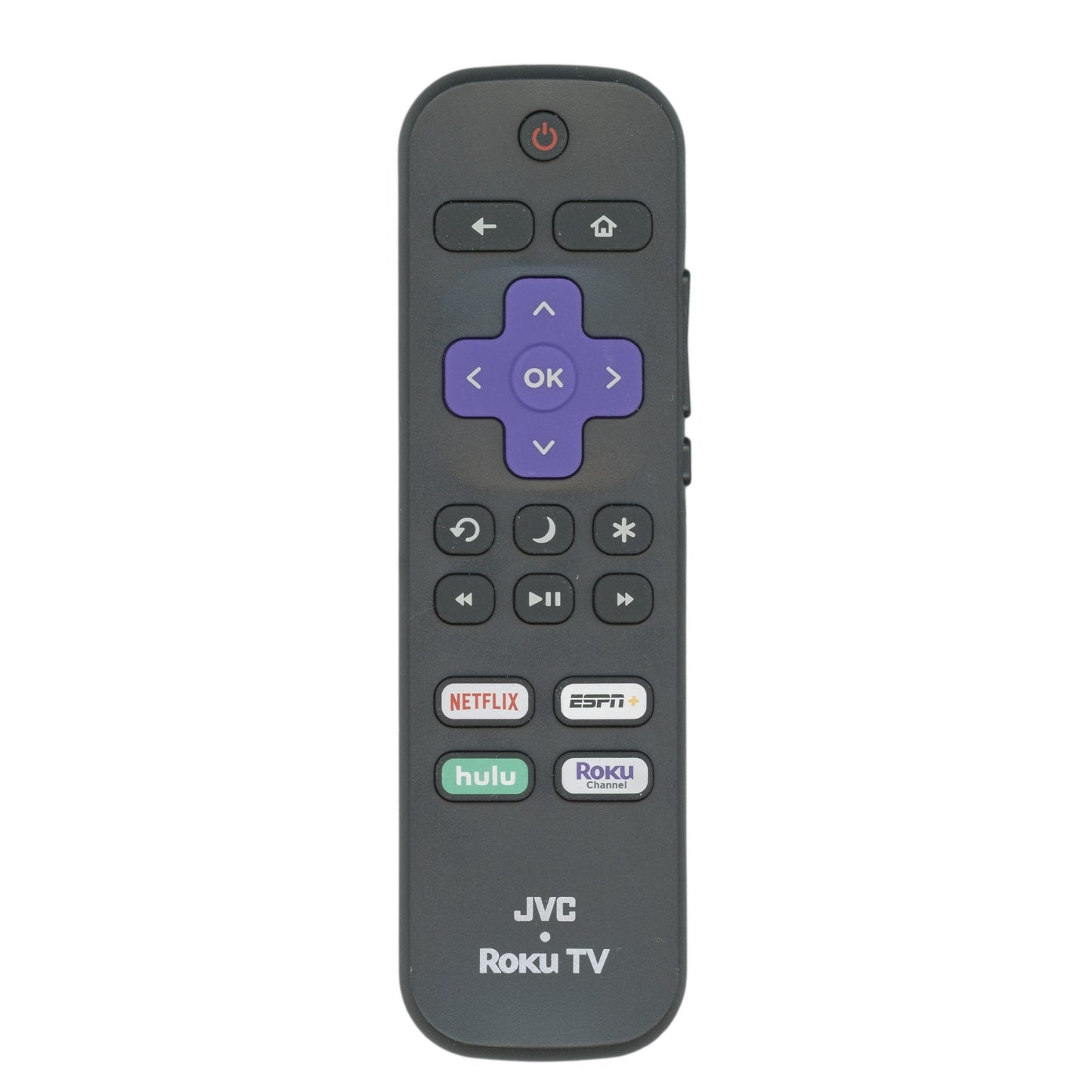 JVC 101018E0067 roku TV Remote Control | NETFLIX | ESPN | Hulu | Roku Channel - 101018E0067