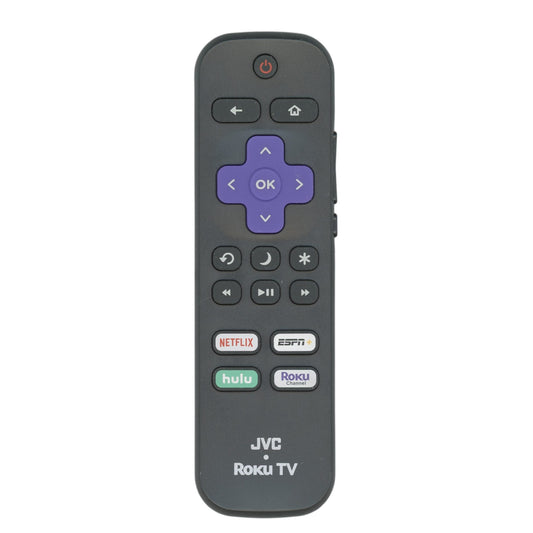 JVC 101018E0067 roku TV Remote Control | NETFLIX | ESPN | Hulu | Roku Channel - 101018E0067