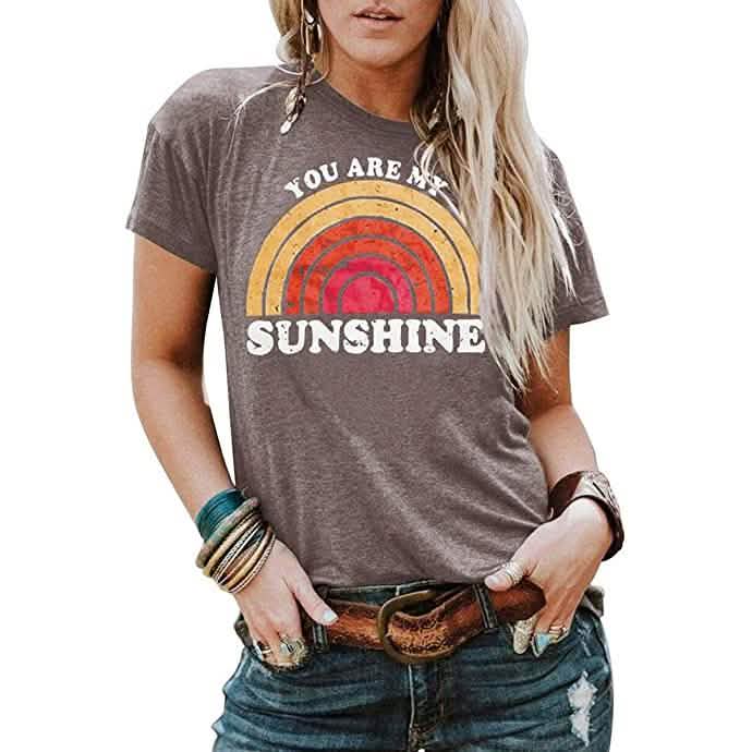Kaislandy Women's You are My Sunshine T Shirt