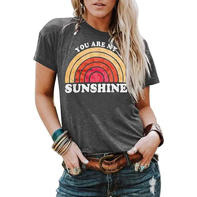 Kaislandy Women's You are My Sunshine T Shirt