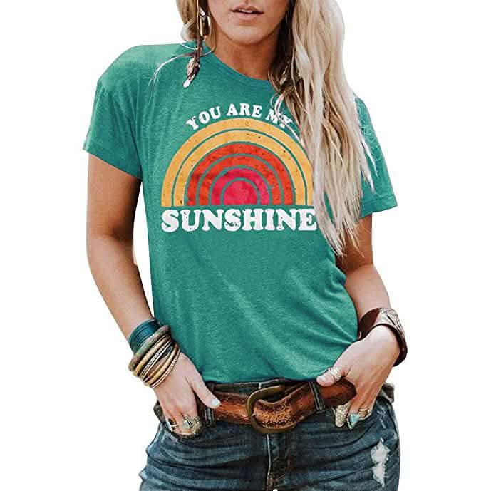 Kaislandy Women's You are My Sunshine T Shirt