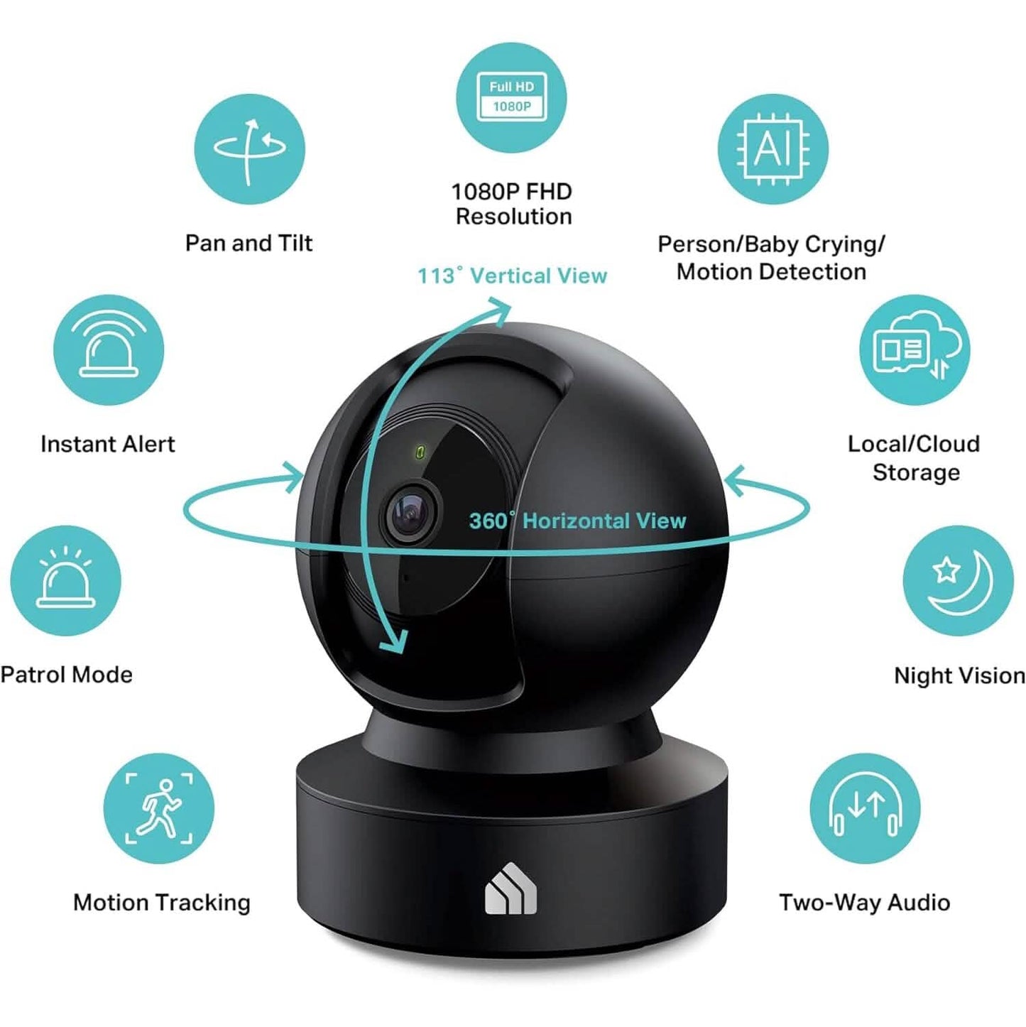 Kasa Smart 2023 New Indoor Pan-Tilt Security Camera  (Refurbished)