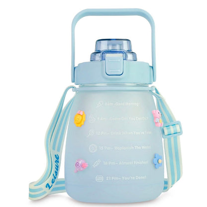 Kawaii Water Bottle with Straw