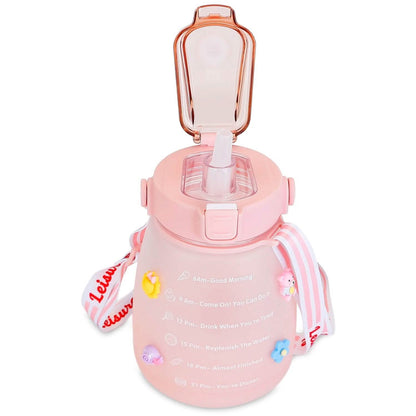 Kawaii Water Bottle with Straw