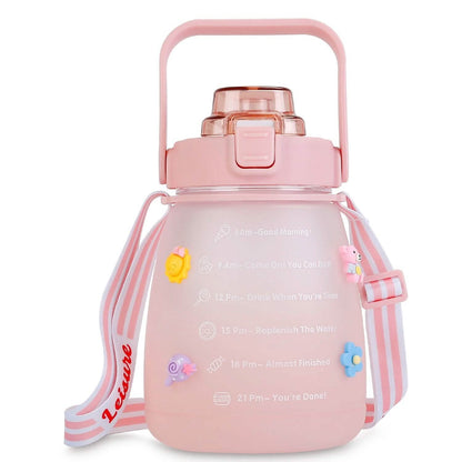 Kawaii Water Bottle with Straw