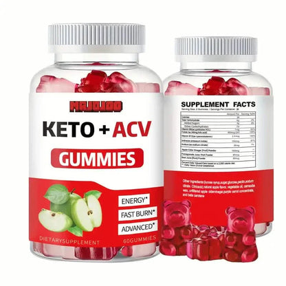 KETO +ACV Gummies Apple Cider Vinegar & B12
