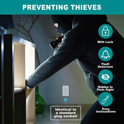 Key Lock Plastic Diversion Wall Outlet Safe