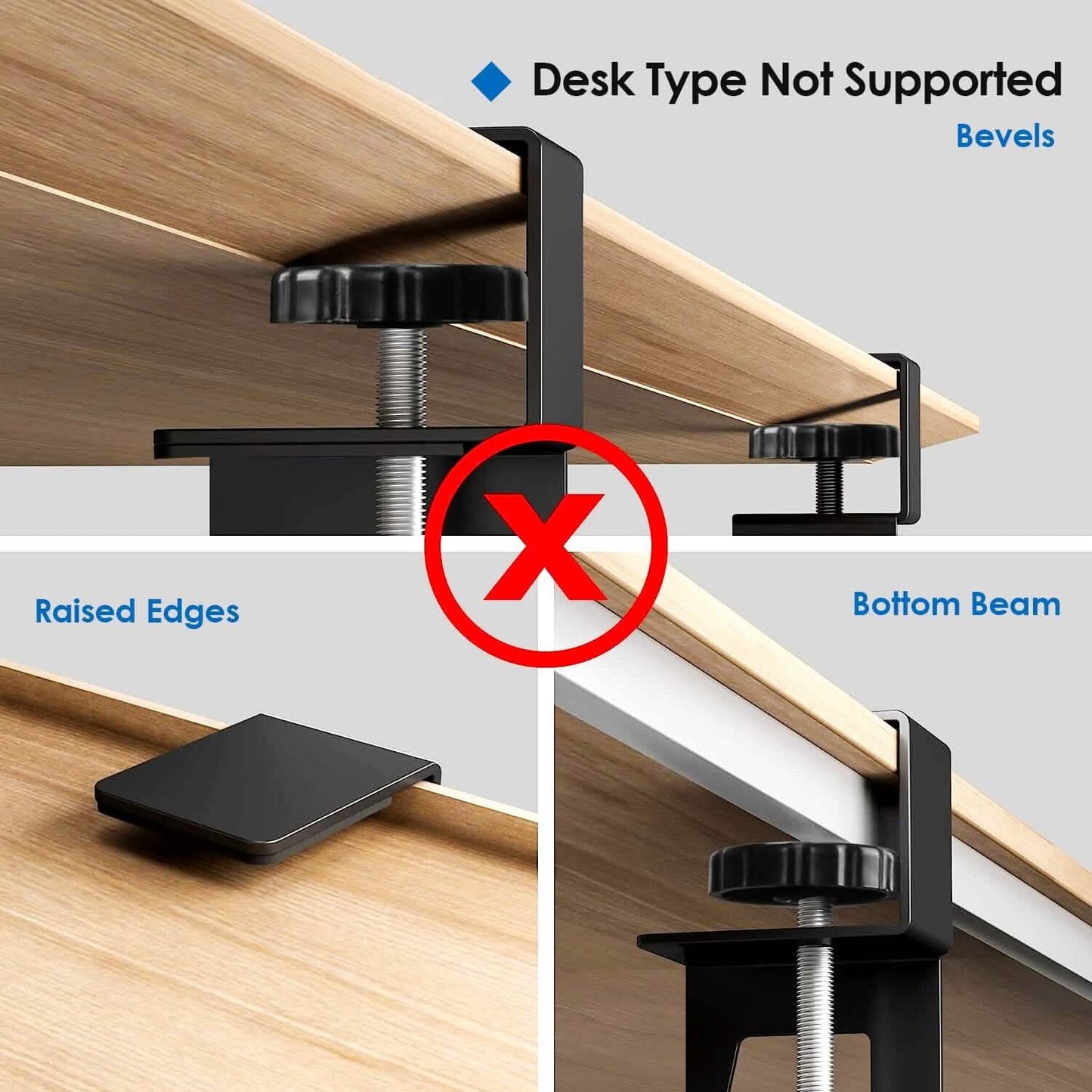 Keyboard Mouse Tray Under Desk Retractable Slide Out Drawer with C Clamp