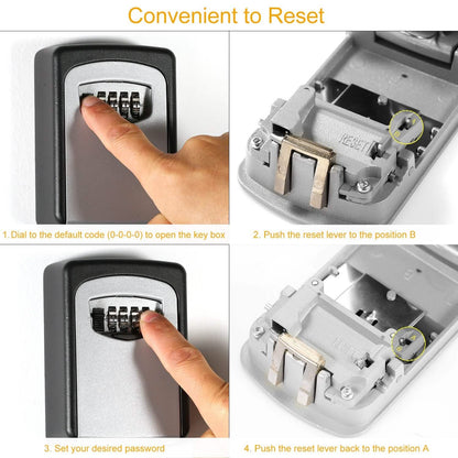 Keys Storage Lock Box with 4 Digits Combination