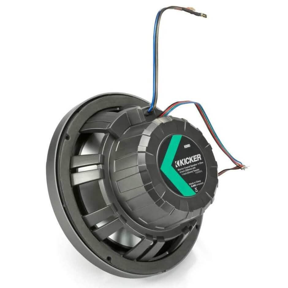Kicker Pair 45KM84L 8" 600 Watt Marine Boat Waterproof Speakers (Refurbished)