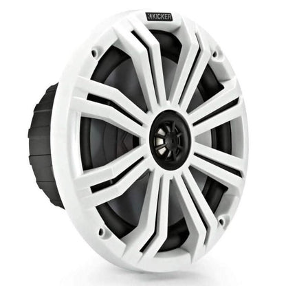 Kicker Pair 45KM84L 8" 600 Watt Marine Boat Waterproof Speakers (Refurbished)