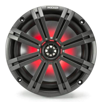 Kicker Pair 45KM84L 8" 600 Watt Marine Boat Waterproof Speakers (Refurbished)