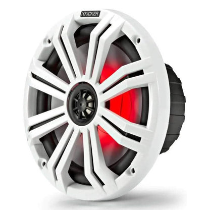Kicker Pair 45KM84L 8" 600 Watt Marine Boat Waterproof Speakers (Refurbished)