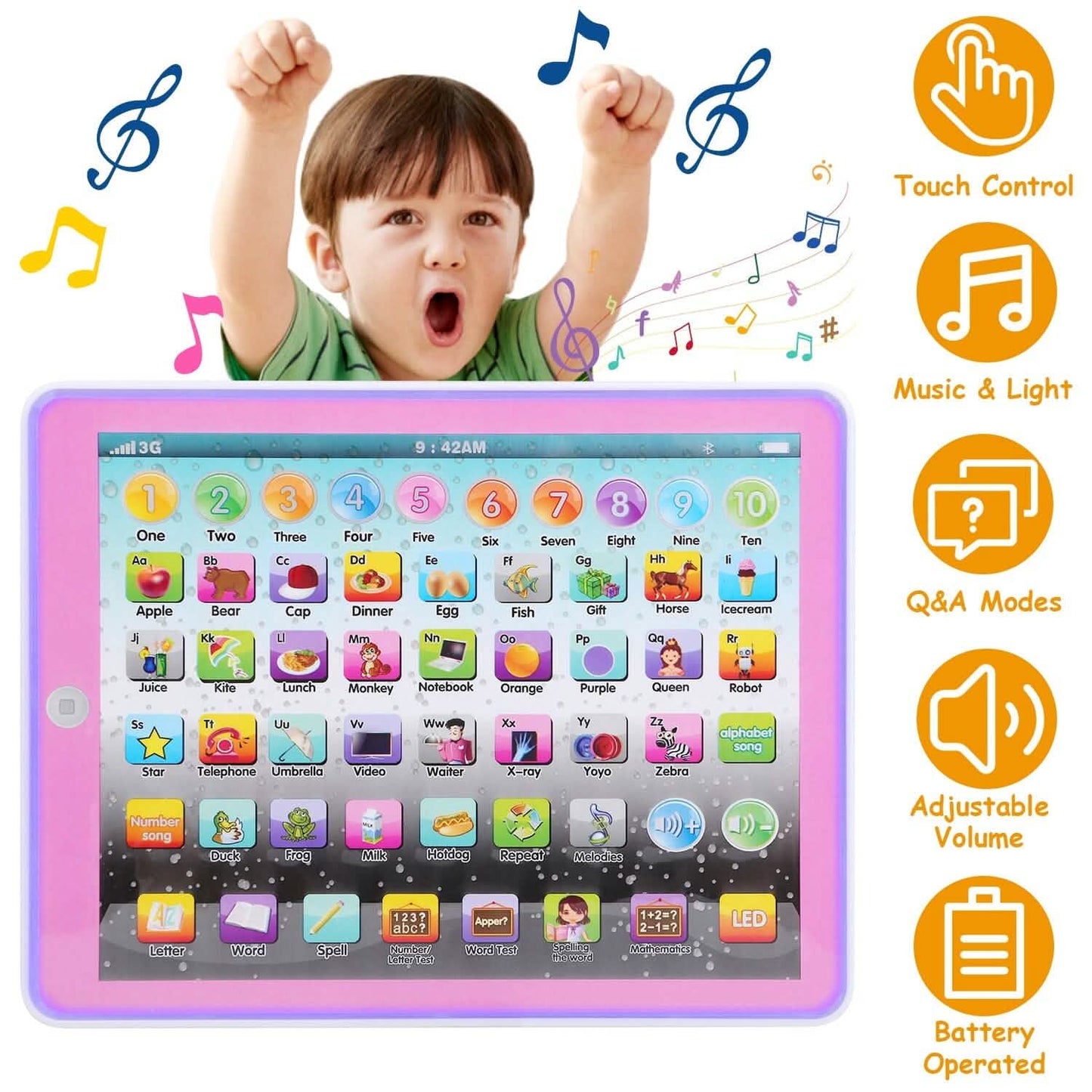 Kid Baby Toddler Educational Tablet Toy