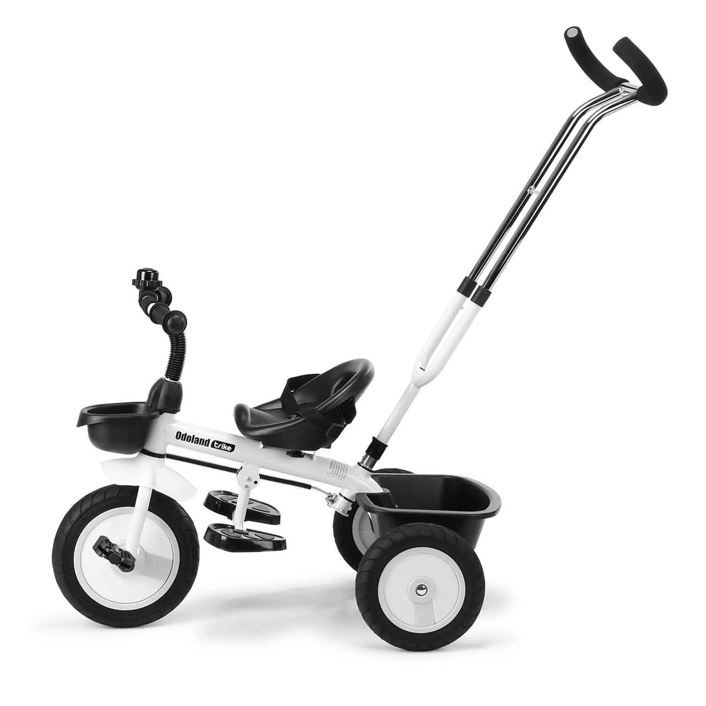 Kid Tricycle Stroller With Retractable Push Handle