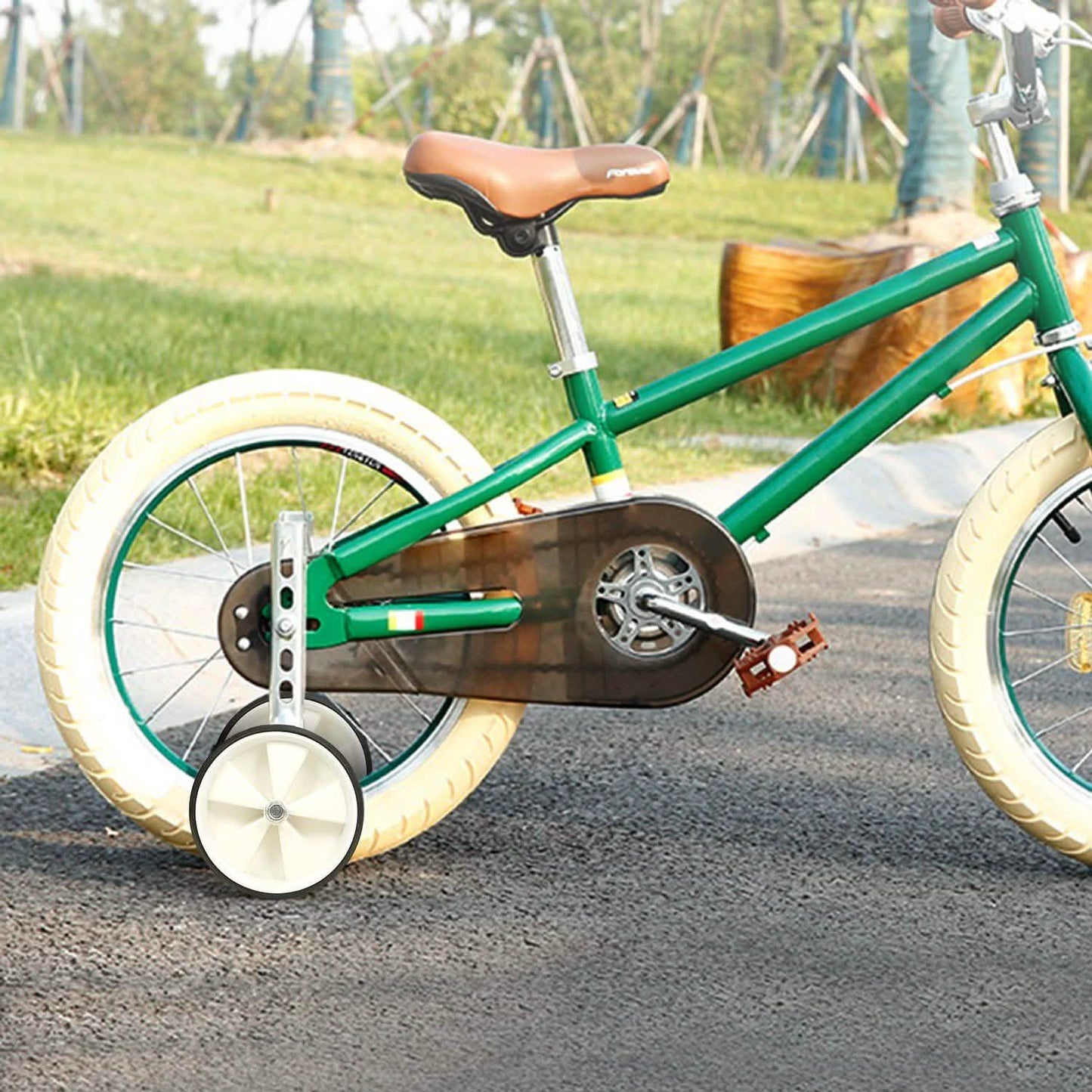 Kids Bicycle Training Wheels Adjustable for 12"-20" Bike