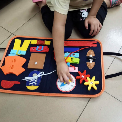 Kids Busy Board Sensory Activity Board Preschool Learning Toys