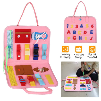 Kids Busy Board Sensory Activity Board Preschool Learning Toys