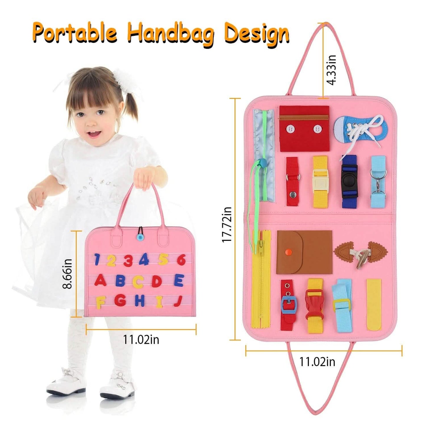 Kids Busy Board Sensory Activity Board Preschool Learning Toys