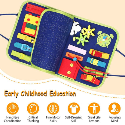 Kids Busy Board Sensory Activity Board Preschool Learning Toys