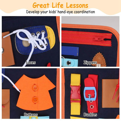 Kids Busy Board Sensory Activity Board Preschool Learning Toys