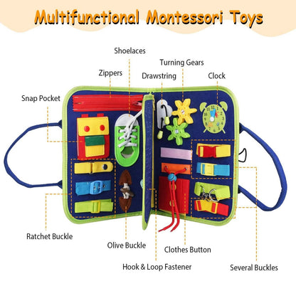 Kids Busy Board Sensory Activity Board Preschool Learning Toys