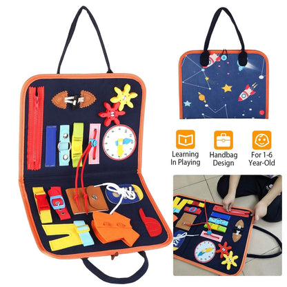 Kids Busy Board Sensory Activity Board Preschool Learning Toys