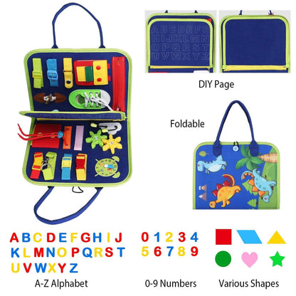 Kids Busy Board Sensory Activity Board Preschool Learning Toys
