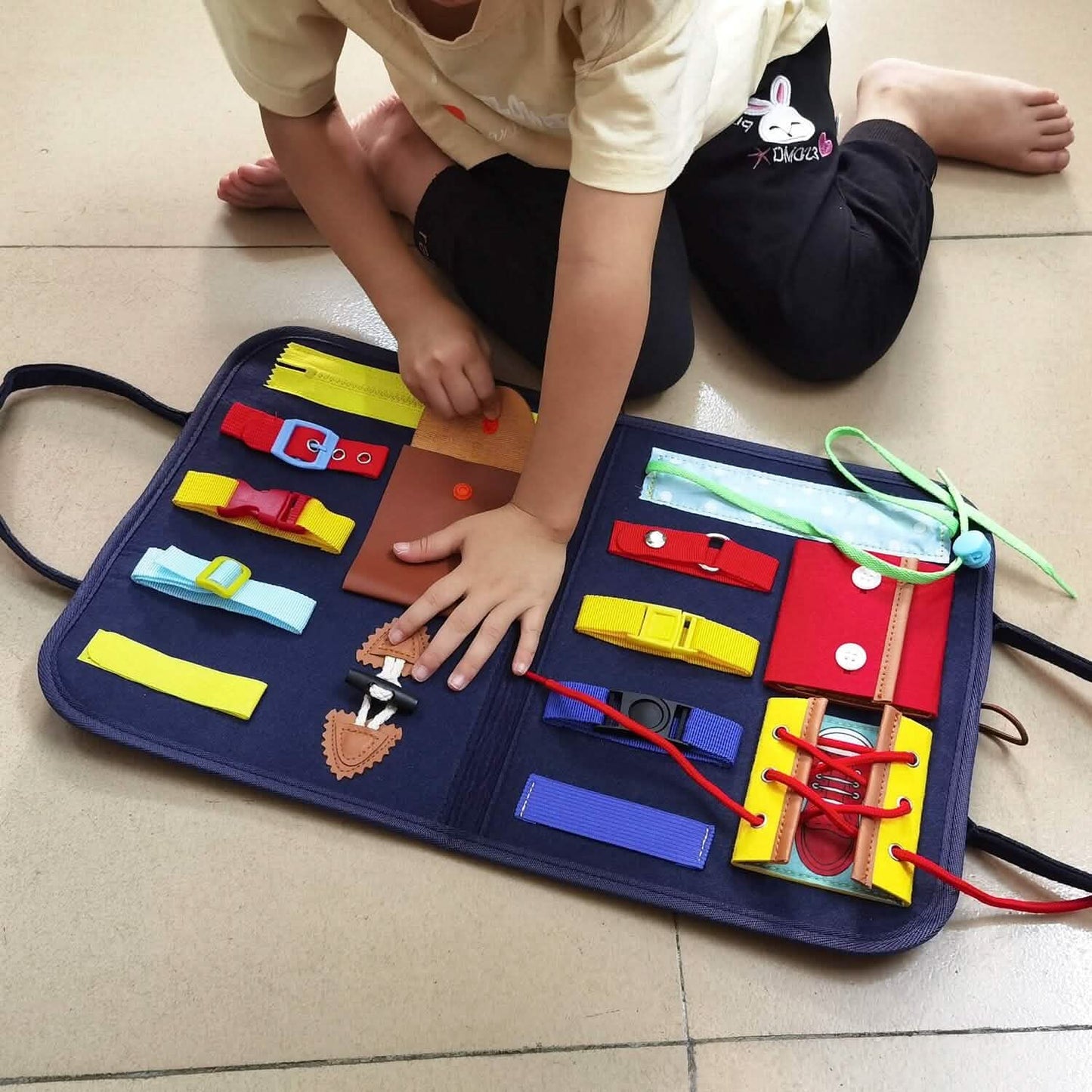 Kids Busy Board Sensory Activity Board Preschool Learning Toys