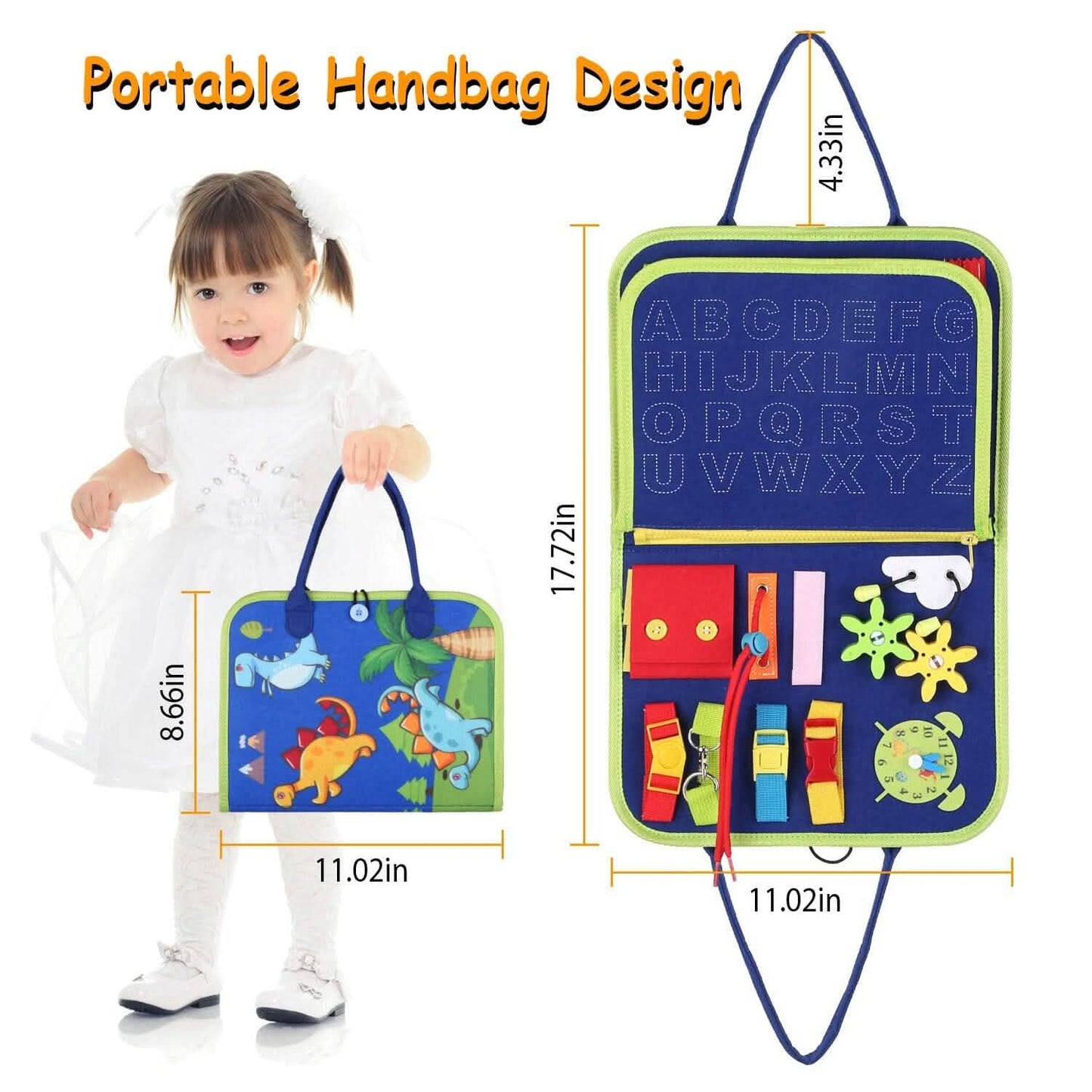 Kids Busy Board Sensory Activity Board Preschool Learning Toys