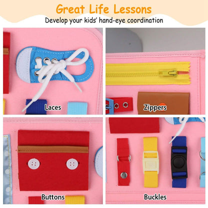 Kids Busy Board Sensory Activity Board Preschool Learning Toys