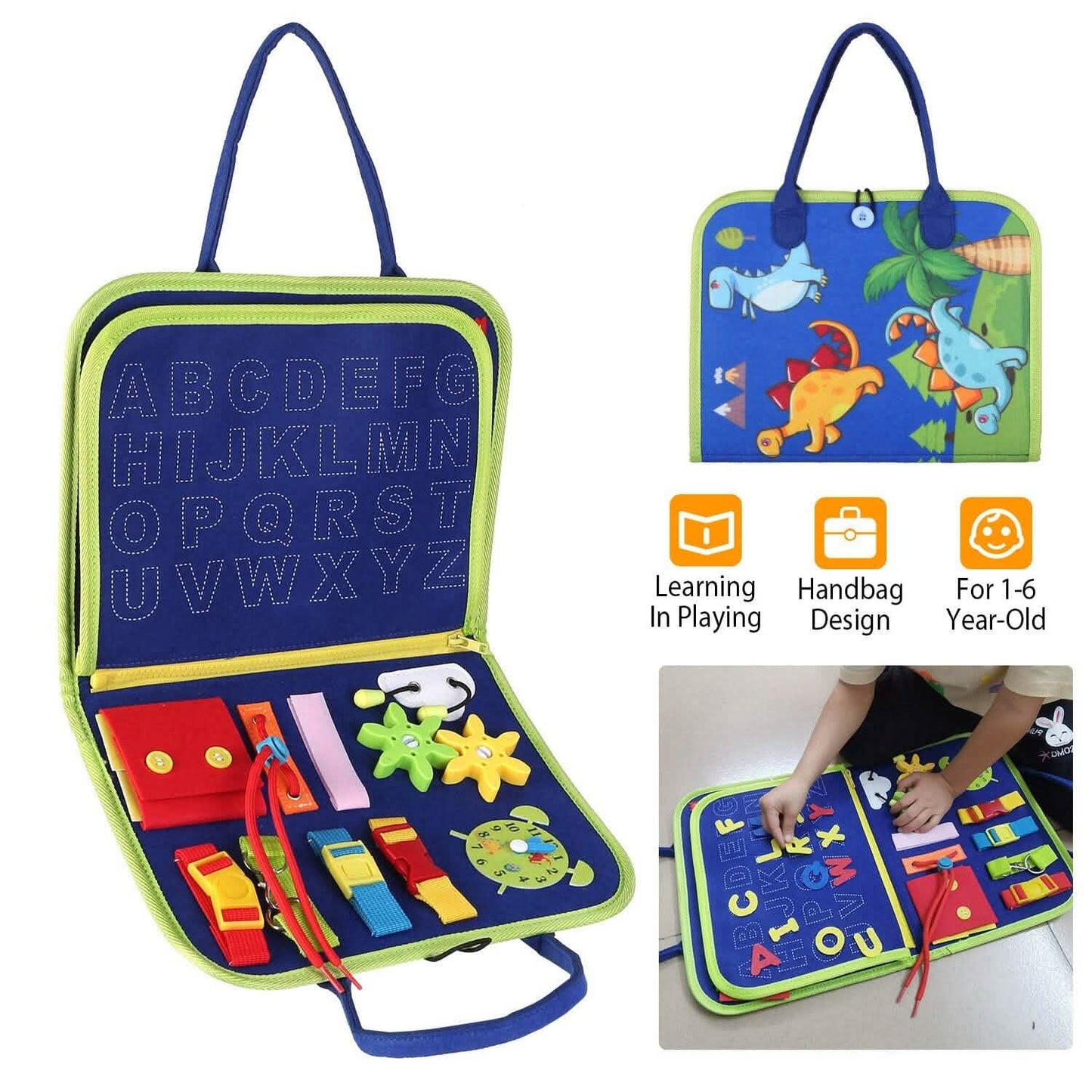 Kids Busy Board Sensory Activity Board Preschool Learning Toys