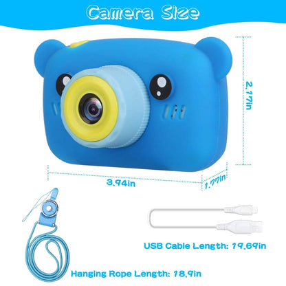 Kids Digital Camera with 2" Screen 4x Digital Zoom