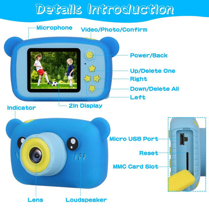 Kids Digital Camera with 2" Screen 4x Digital Zoom