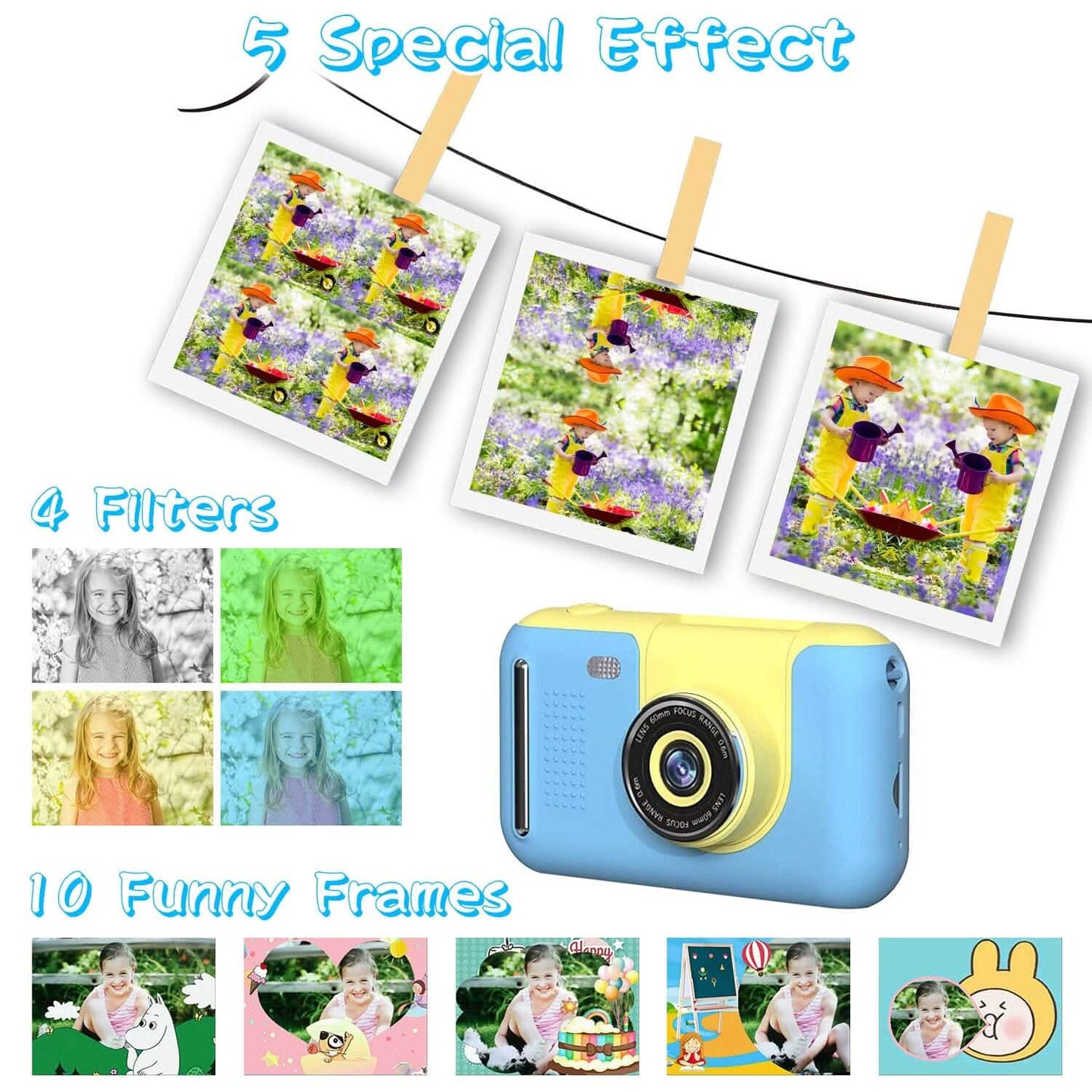 Kids Digital Camera with Flip Lens