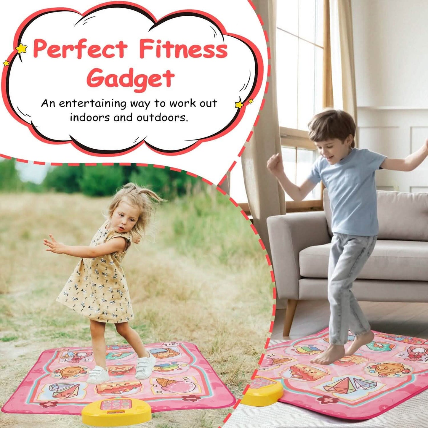 Kids Electronic Music Dance Pad with 6 Modes